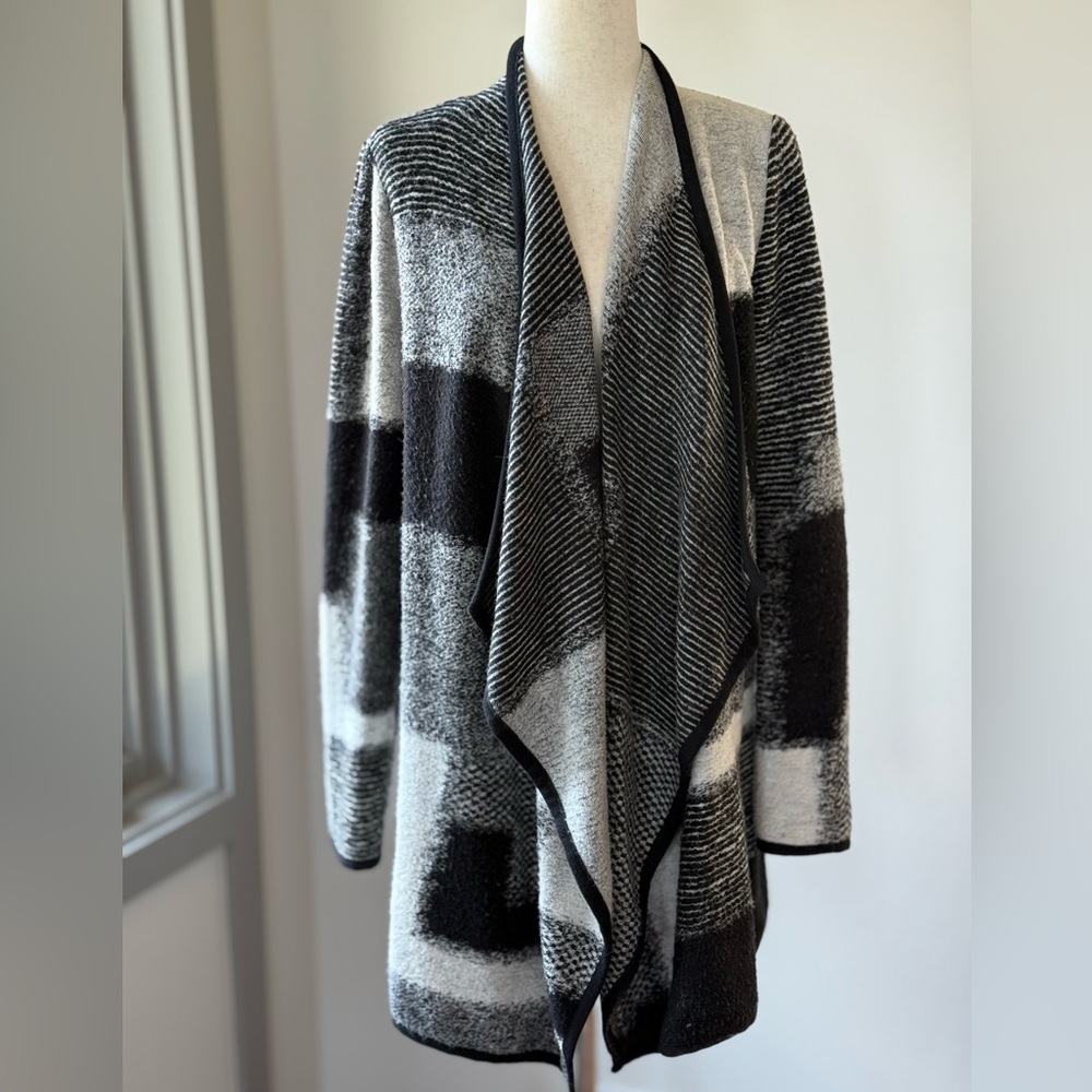 Lucky Brand Black and Gray Cardigan